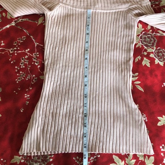 BCBGMaxAzria “Risa” Long Sleeve Off-The-Shoulder Top XXS - Picture 9 of 16